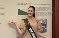 Á hậu Trịnh Mỹ Anh tích cực tham gia hoạt động thiện nguyện tại Miss Earth 2025