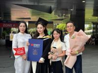 V&otilde; Trịnh Kh&aacute;nh Ng&acirc;n - con g&aacute;i NSND Trịnh Kim Chi tốt nghiệp Đại học RMIT