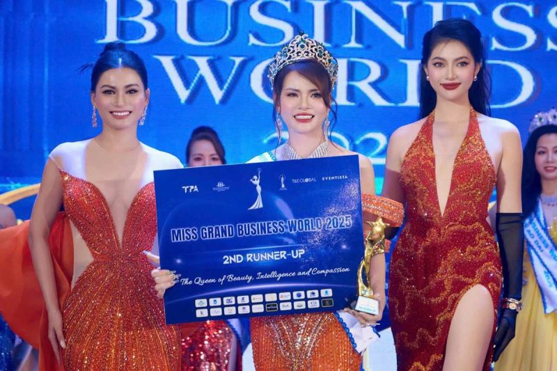 NG&Ocirc;I VỊ &Aacute; HẬU 2 MISS GRAND BUSINESS WORLD 2025 GỌI T&Ecirc;N TRẦN THỊ KIỀU NHI