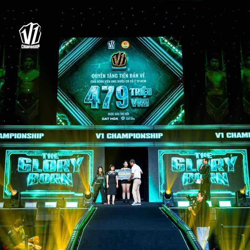 V1 Championship kh&eacute;p lại đầy m&atilde;n nh&atilde;n, hơn 479 triệu được trao cho bệnh nh&acirc;n ung bướu