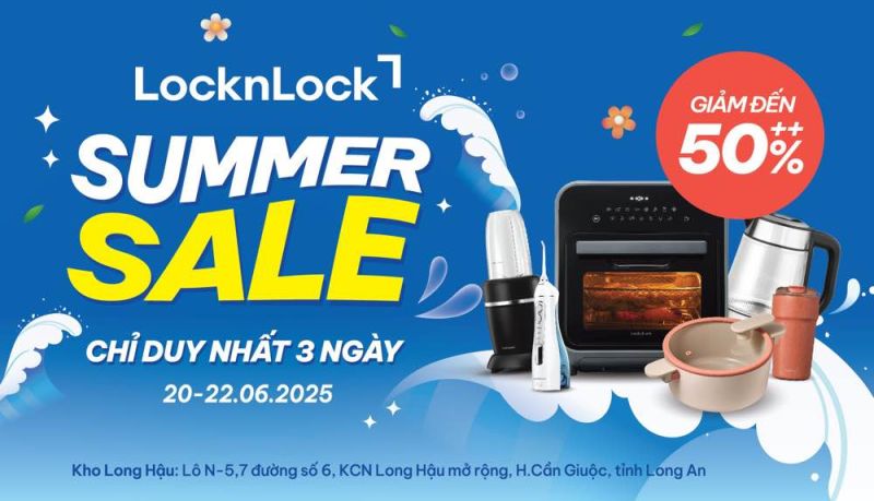 Chào hè sôi động cùng LocknLock Brand Day – Mua sắm thả ga, nhận quà cực xịn với ưu đãi lên đến 50%++