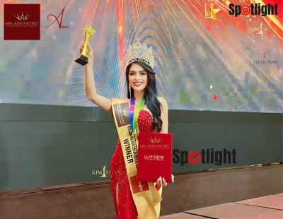 Diễn viên - Người mẫu Hồ Trúc Quỳnh đăng quang Hoa hậu Châu Á Thái Bình Dương 2023