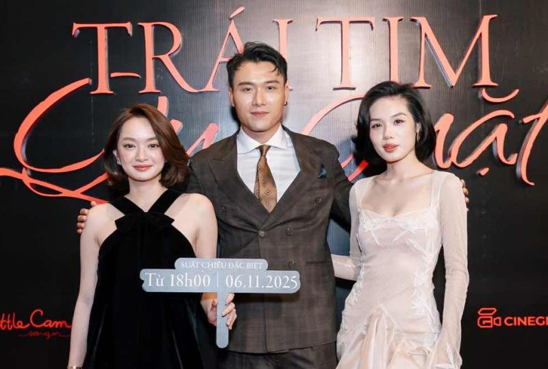 DÀN SAO “TỬ CHIẾN TRÊN KHÔNG” HỘI NGỘ TẠI THẢM ĐỎ RA MẮT PHIM “TRÁI TIM QUÈ QUẶT”